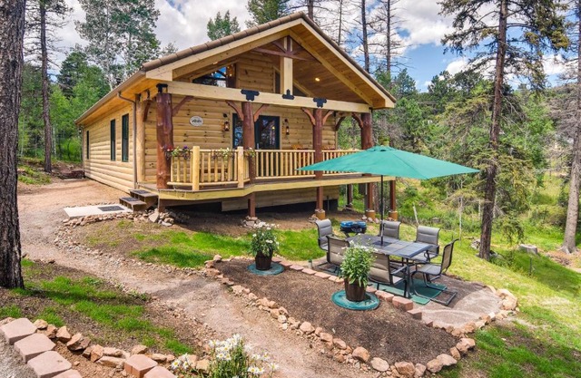 Private Hot Tub and Pond Conifer Log Cabin
