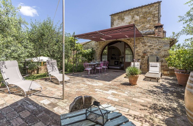 Maison de vacances privée avec WIFI, piscine, climatisation, TV, véranda, près de San Gimignano