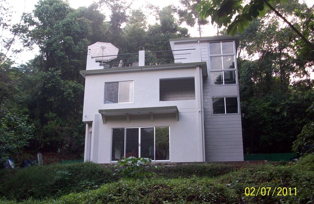 jungle privée maison vue partielle sur l'océan