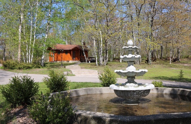 Cabane en rondins privée avec vue spacieuse sur le Grand Lac