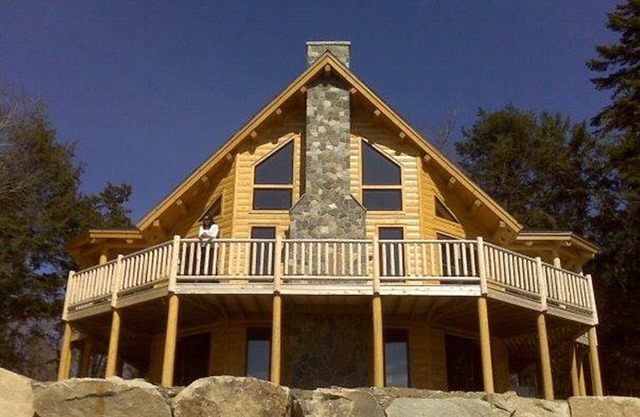 Inicio de registro privado con hermosas vistas del lago Moosehead y las montañas