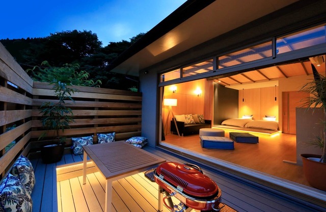 Private openair bath BBQ terrace Separate villa pets not allowed Room only plan / Ashigarakamigun Kanagawa