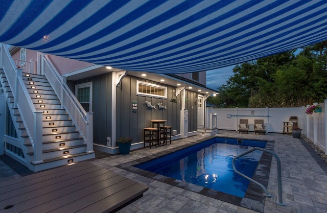 Private Pool OCEAN BLOCK 7BR Downtown Dewey Beach w/ Parking and Game Room