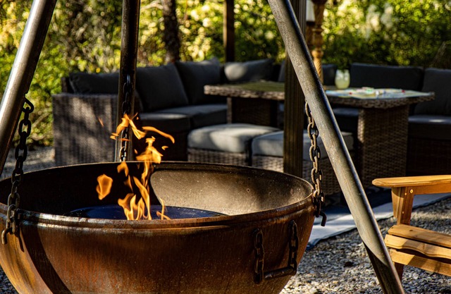 Private RV on 5 acres of wooded land. Sleeps six. Tent camping is available.