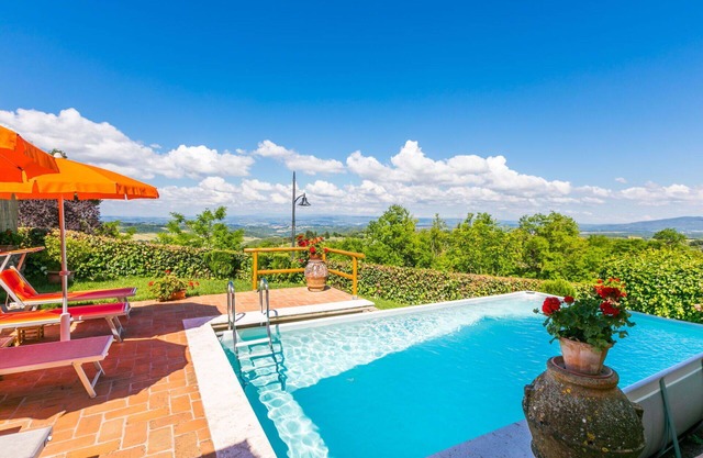 Maison de vacances privée avec climatisation, WIFI, piscine privée, TV, patio, vue panoramique
