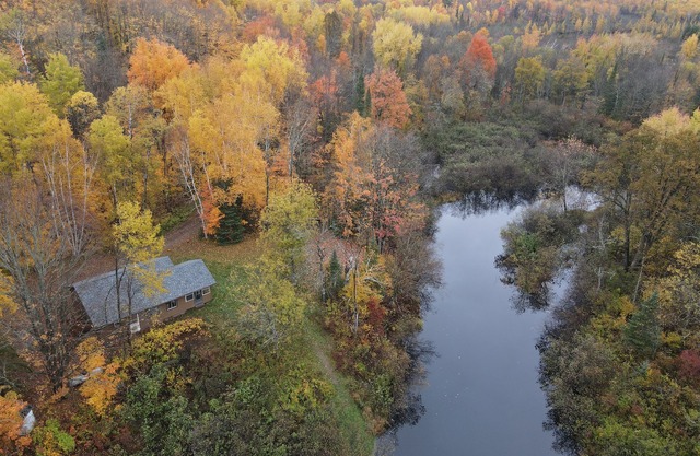 Cabane de nature calme sur la belle rivière Marengo