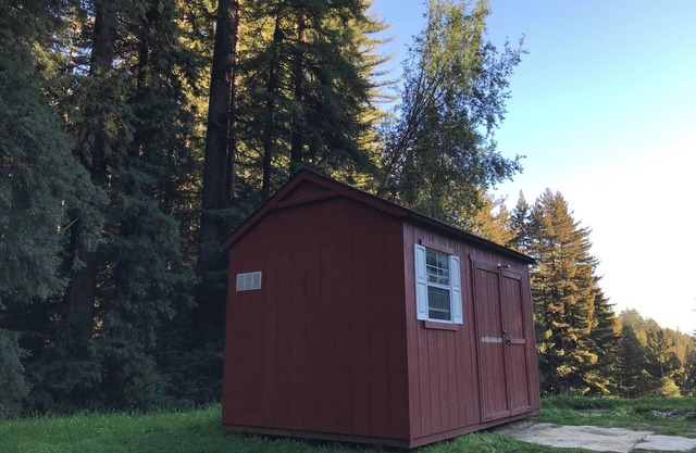 Quiet Small Rustic Camping Cabin, Large Lot, Redwoods in 45acre Mountain Retreat
