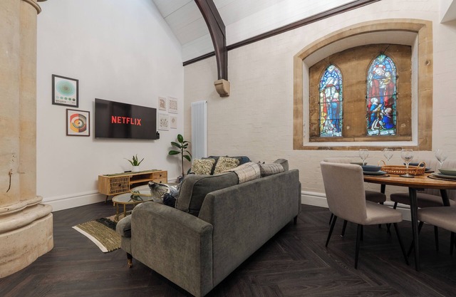 Rare Historic Church | Stylish & Bright | Sleeps 4