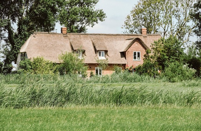 großzüg. Reetdachhaus Huus Uelvesbüll, Alleinl., 45 m², 1 lit, 1 salle de bain, 2 P.
