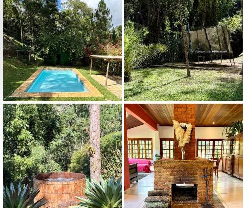 Refúgio de Luxo com Piscina, Ofurô e Área Gourmet