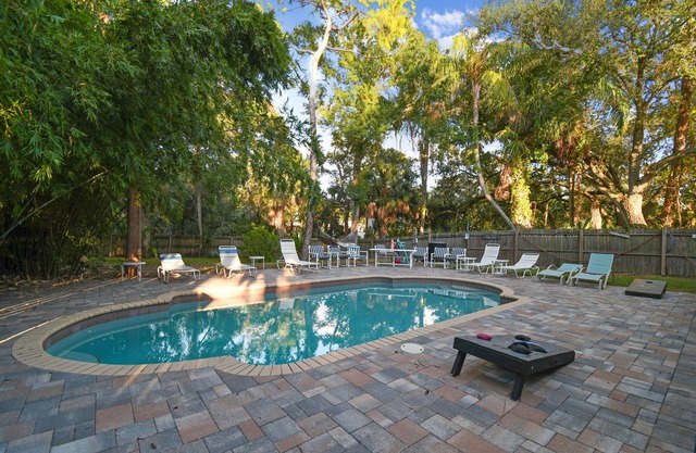 Détendez-vous et profitez de votre visite à Tampa dans le Pool House Tropical!