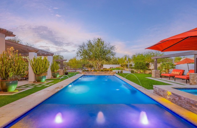 Relax and Enjoy Scottsdale Luxury with a Heated Pool, Spa, and a Fun Game Room