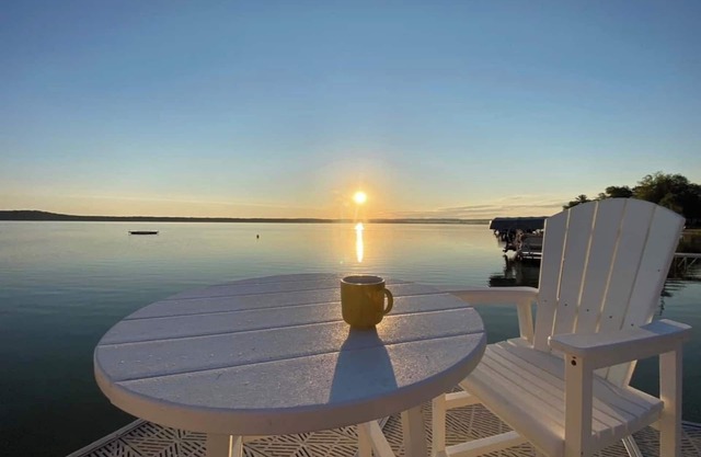 Relax with the whole family at this peaceful 4 bedroom, 1.5 bath on Big Platte Lake
