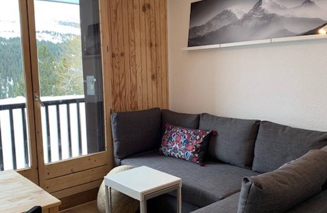 Studio rénové à Flaine Forêt - 5 pers, proche des pistes et commerces, balcon sud, casier à skis