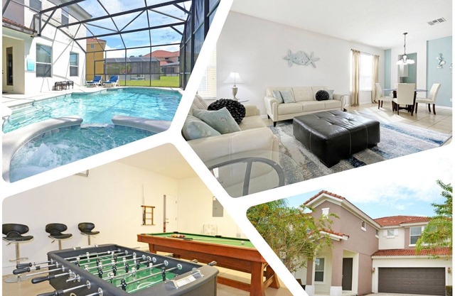 Resort Home 6 bed - private pool, hot tub and games room
