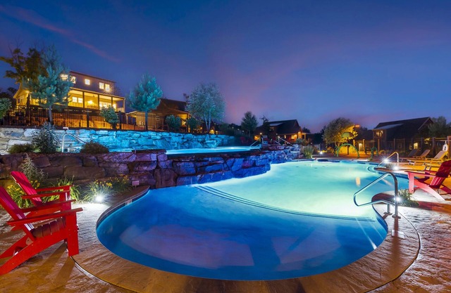 Resort Lakefront Cabin w/Dock, Pools & Views