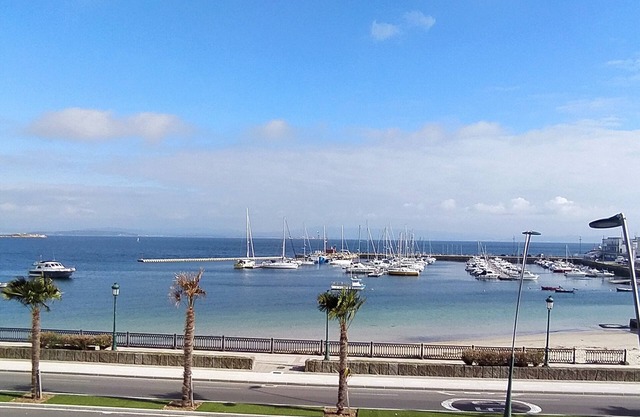 Ribeira: 1 er plage avec de magnifiques vues de la ria de Arosa