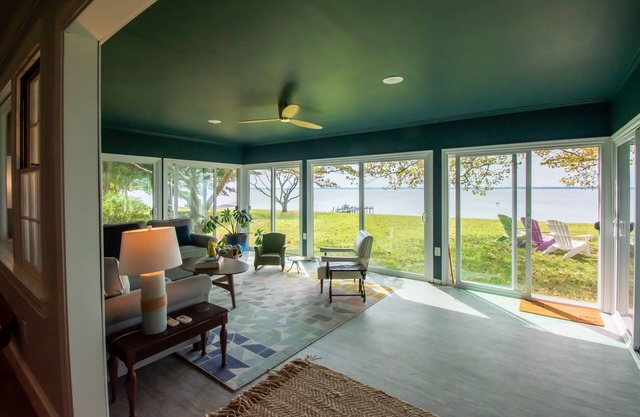 River Retreat with Sunset Views