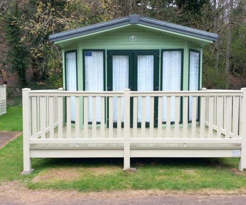 Riverside leisure park Cheviot view