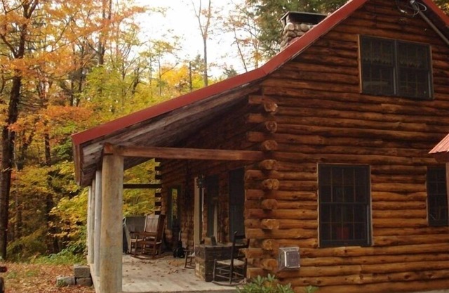 Cabane en rondins romantique à Jackson, New Hampshire
