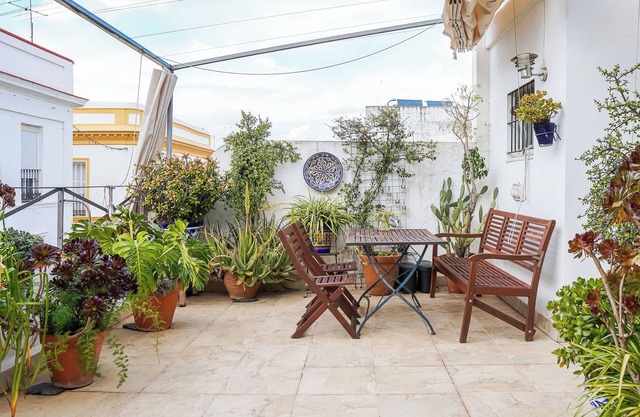 Maisonnette sur le toit avec une immense terrasse dans le centre de Séville