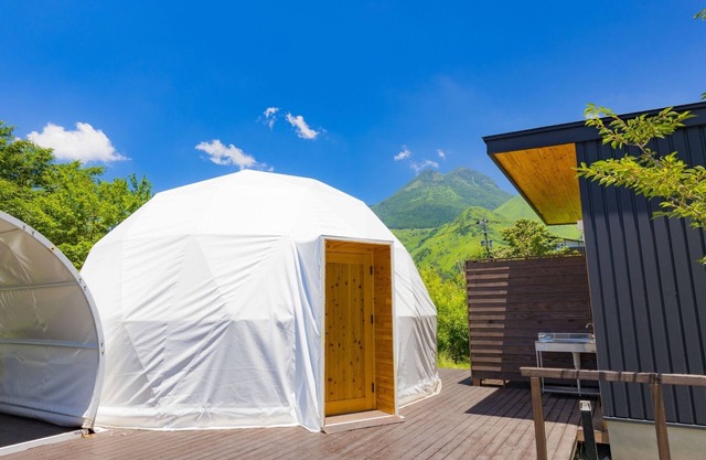 Room dome tent with hot spring 1 night and 2 / Yufu Ōita