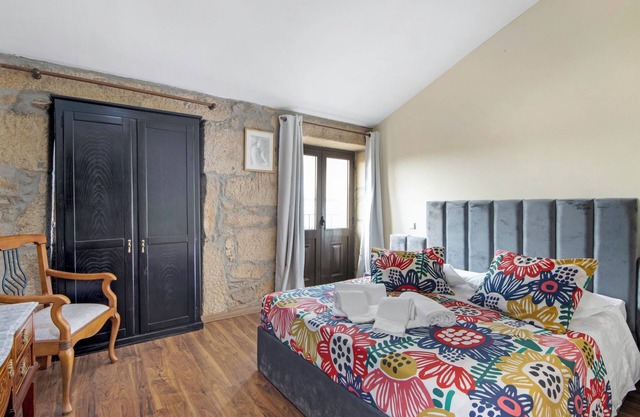 Chambre 'Quarto 1 - Gojim Casa Rural' avec vue sur la montagne, Wi-Fi et climatisation