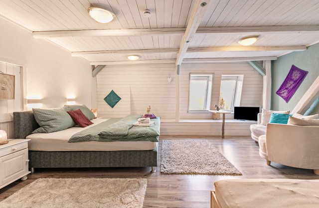 Chambre 'Türkis' avec jardin partagé