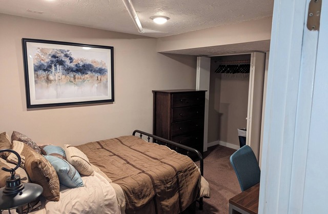 Roommate Style, Private Full Bed with Desk & High-Speed Internet
