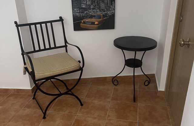 Rural apartment with patio