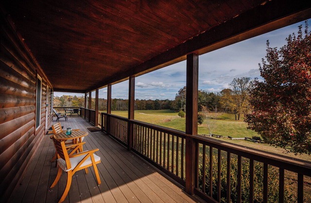 Rustic charm meets modern comfort in this cozy country home.