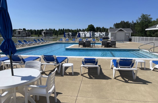 RV lot and coach house in Luxury RV Park