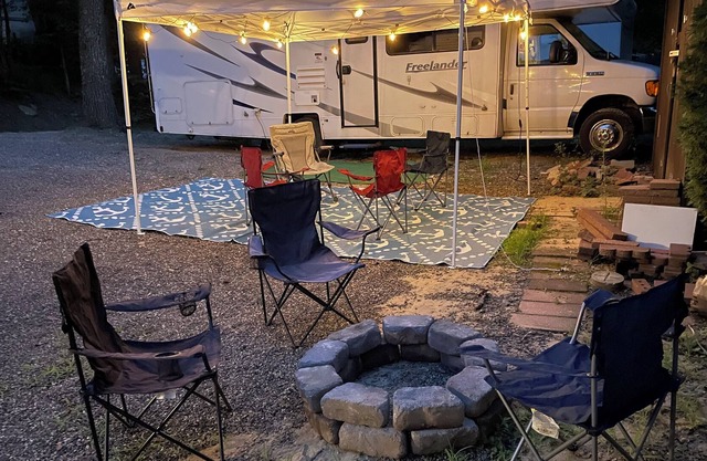 RV on Private Site at Roaring Brook Campground