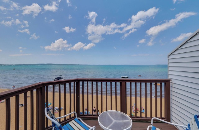 1BR Beachfront Condo in Traverse City on Lake Michigan