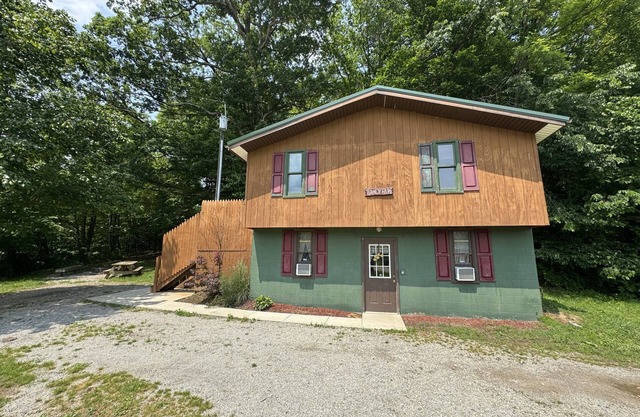 Vue sur le bois-Sandy Run Cabin-Famille-Cabine-Salle de bain privée séparée