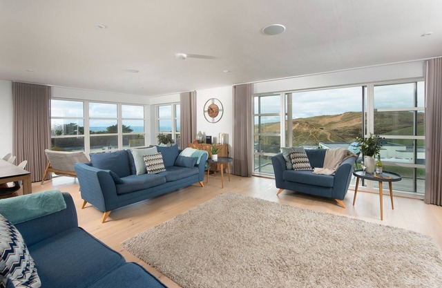 Sandyford - A superb beach house with sea views and parking in an exclusive development overlookin