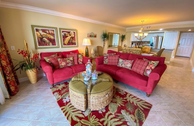 Sanibel Harbour Resort Bay View Tower 532: Waterfront condo overlooking the private beach.