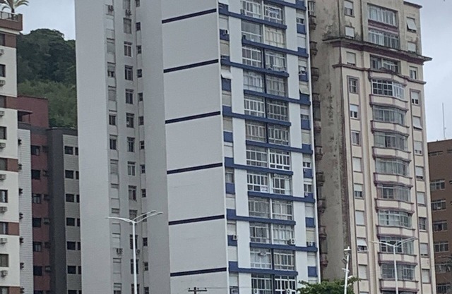 Plage São Vicente - Itararé (bâtiment avec 4 apt par étage et en face de la plage)