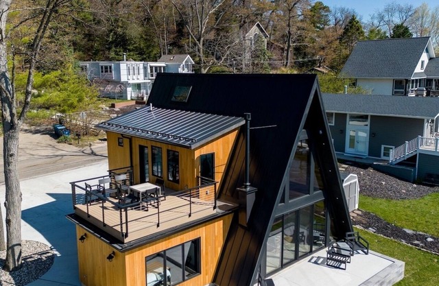 Saugatuck Harbor Brand New A-Frame, View of Downtown, Luxury Amenities