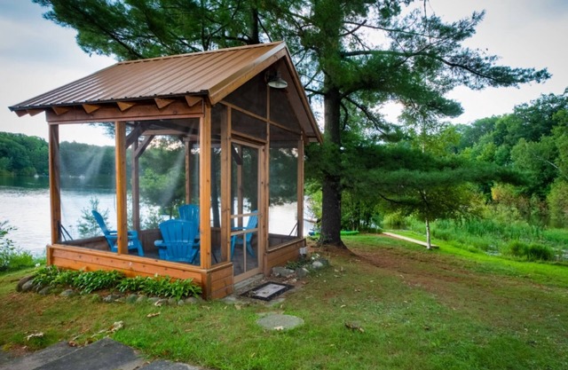 Lakefront Cabin, Sandy Beach, Kayaks, Radeau de Baignade, Location de Ponton, Quai, Natation