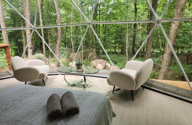 Dôme le Scandinave avec grosse salle d'arcade-spa privé-sauna