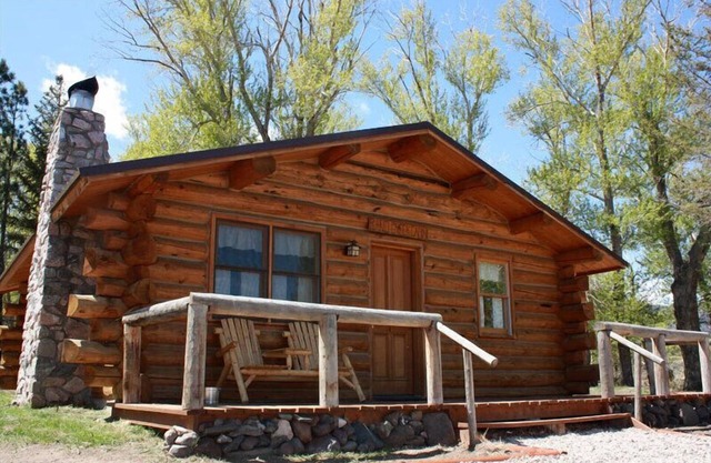 Ranch invité pittoresque avec cabine confortable