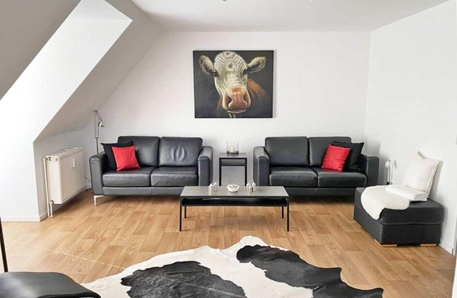 Schöne Fewo im 1. OG mit Balkon, Meerblick & Moderner, Hochwertiger Ausstattung