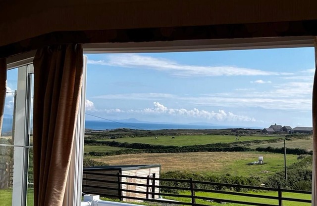 Sea Views across fields of farmland 3 beds edge of Trearddur Bay Holyhead Port