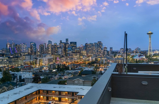 Seattle Skyline Views! Walk to Space Needle! Rooftop deck! Beautiful design!