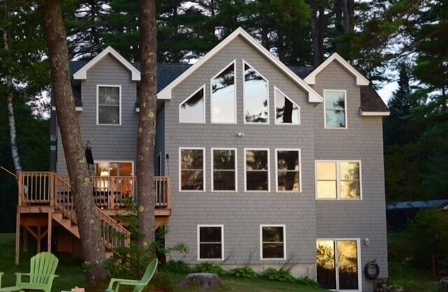 Maison du lac Sebago avec plage de sable
