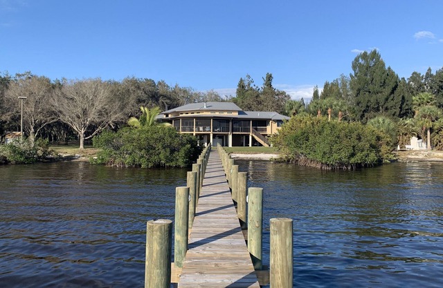 3 Acres Florida Waterfront with Dock/Lift and Tennis Court