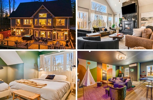 Secluded 5BR Stay,HotTub,Sauna,GameRoom,FirePit