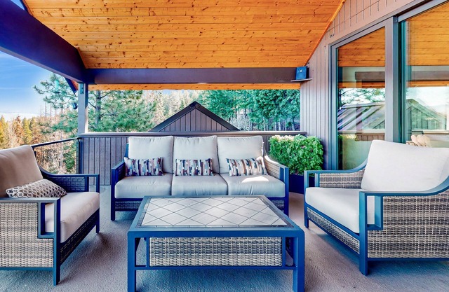 Secluded mtn-view home with game room, private hot tub, outdoor kitchen, & grill