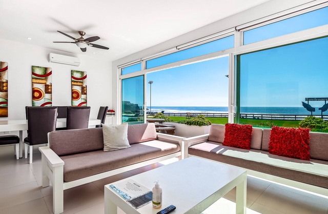 Serene dog-friendly villa with impressive views, outdoor pool, private patio, AC